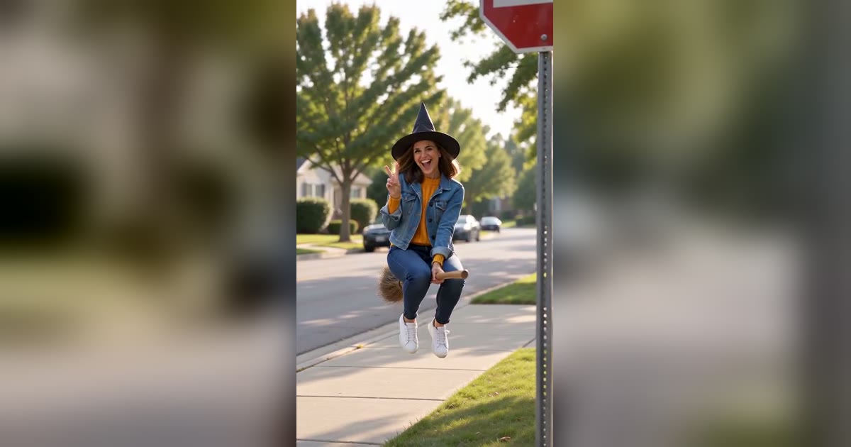 What Is the Witch Broom Crash Trend? Fly In, Peace Sign, Crash